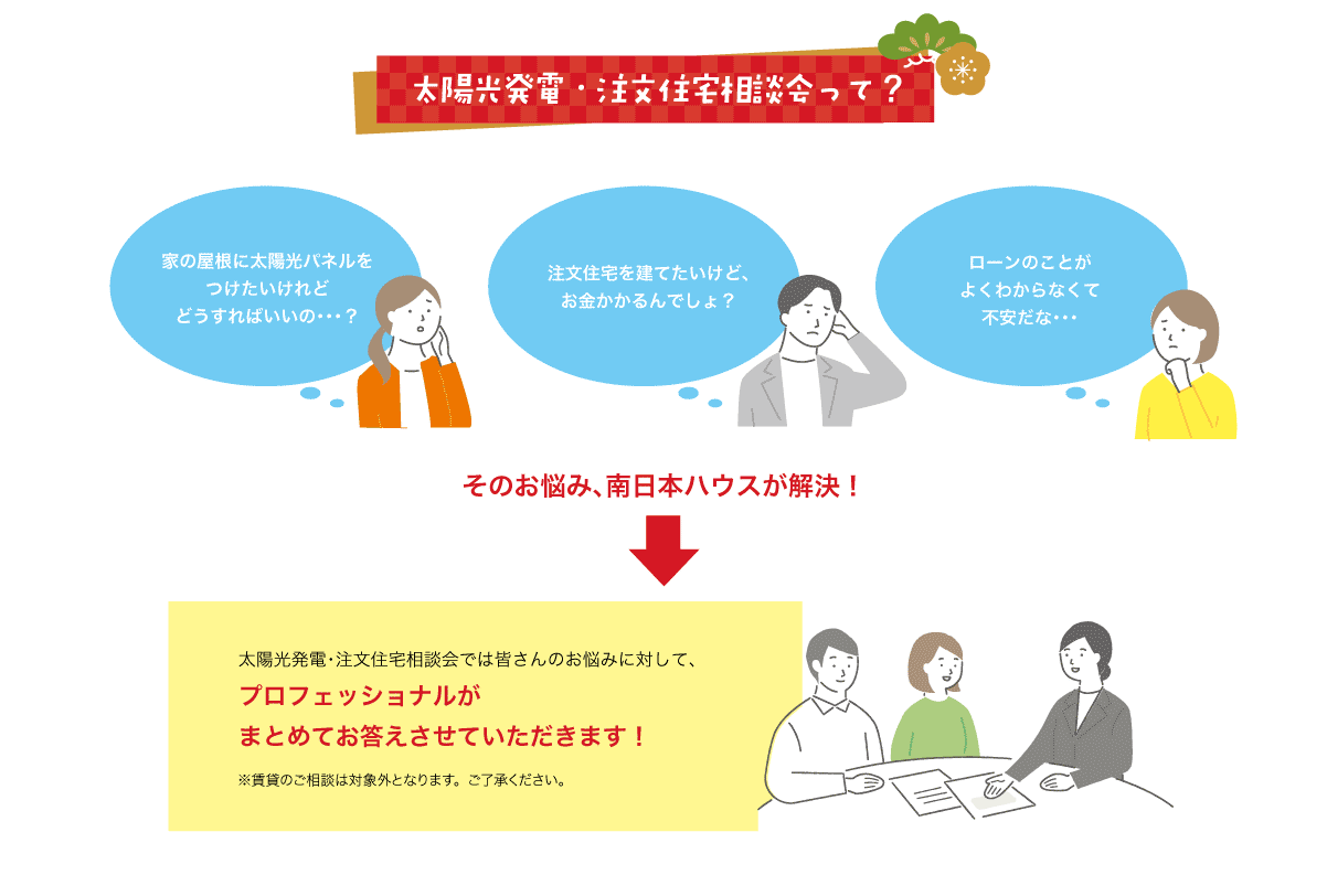 太陽光発電・注文住宅相談会って？