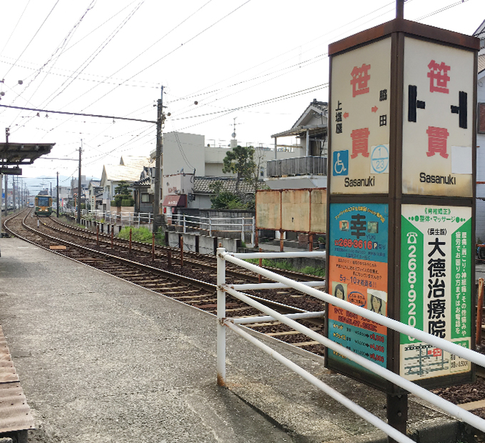 市電谷山線 笹貫駅