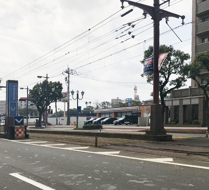 市電谷山線 甲東中学校前駅