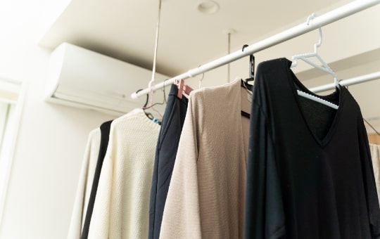 天井付け洗濯物干し新設