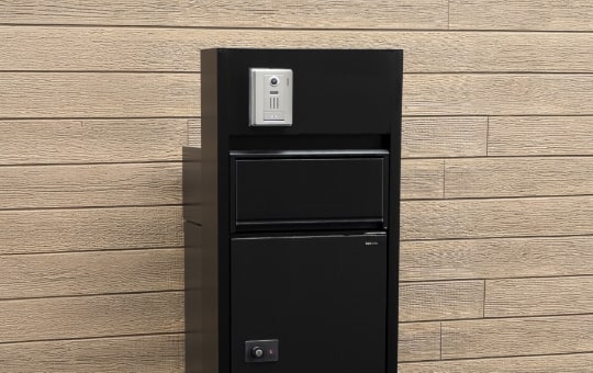 宅配ボックス付機能門柱新設